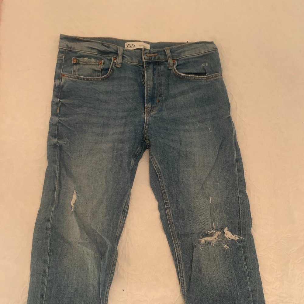 ZARA Slim Boyfriend Jean in Valley Blue